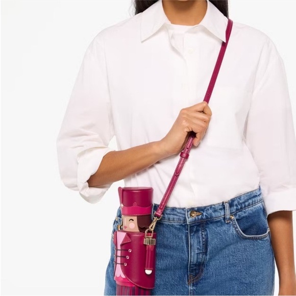 Kate Spade Pink Nutcracker Crossbody Bag Oh What Fun 3D Novelty NWT - Picture 2 of 10